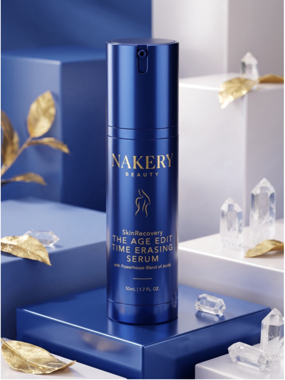 Nakery Beauty The Age Edit Time Erasing Serum 1.7 oz 50mL SkinRecovery New